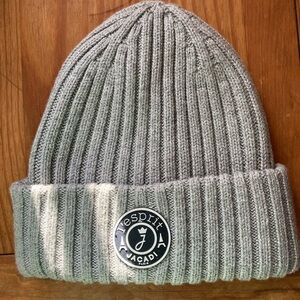 Jacadi Paris Baby Ribbed Knit Beanie Hat Gray | 12 Months | Like New